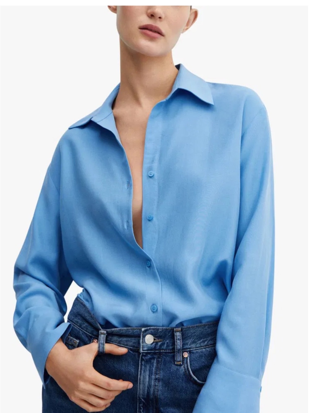 Mango Lima fluid shirt XS